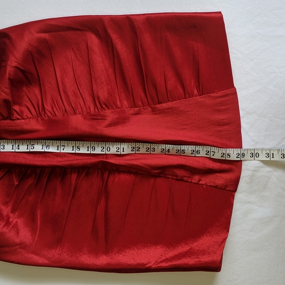 NWT Calvin Klein red strappy mini dress with ruching women's US 4 - Picture 11 of 12